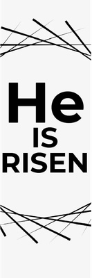 Custom Outdoor Yard Signs Multiple Sizes He Is Risen
