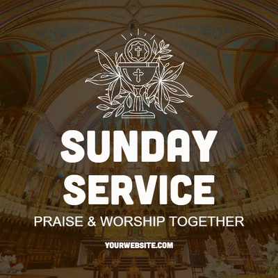 Custom Outdoor Yard Signs Multiple Sizes Sunday Service