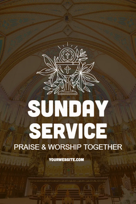 Custom Outdoor Yard Signs Multiple Sizes Sunday Service