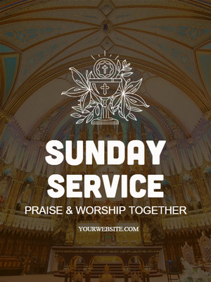 Custom Outdoor Yard Signs Multiple Sizes Sunday Service