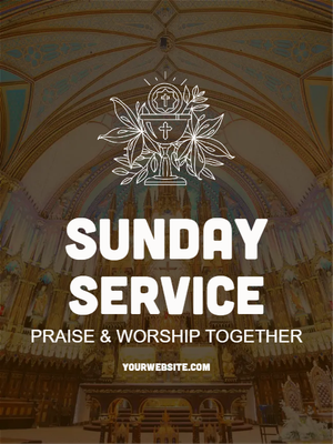 Custom Outdoor Yard Signs Multiple Sizes Sunday Service