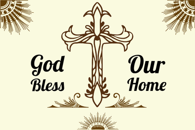 Custom Outdoor Yard Signs Multiple Sizes God Bless Our Home
