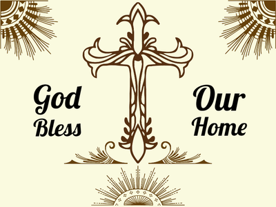 Custom Outdoor Yard Signs Multiple Sizes God Bless Our Home