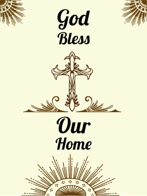 Custom Outdoor Yard Signs Multiple Sizes God Bless Our Home