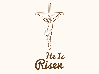 Custom Outdoor Yard Signs Multiple Sizes He Is Risen Cross