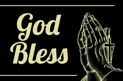 Custom Outdoor Yard Signs Multiple Sizes God Bless Pray