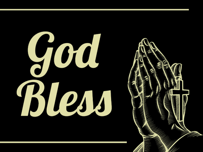 Custom Outdoor Yard Signs Multiple Sizes God Bless Pray
