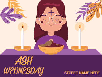 Custom Outdoor Yard Signs Multiple Sizes Ash Wednesday