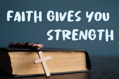 Custom Outdoor Yard Signs Multiple Sizes Faith Gives You Strength