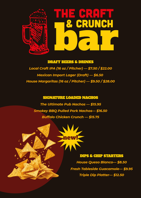 Custom Restaurant Menus Multiple Sizes Nachos