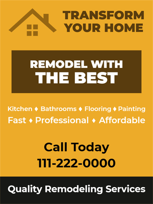 Custom Outdoor Yard Signs Multiple Sizes Transform your Home