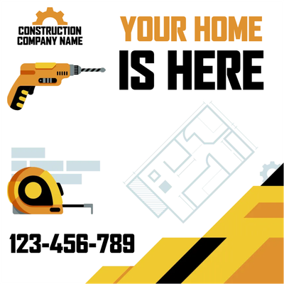 Custom Outdoor Yard Signs Multiple Sizes Your Home is here