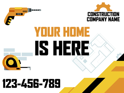 Custom Outdoor Yard Signs Multiple Sizes Your Home is here