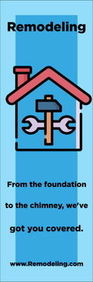 Custom Outdoor Yard Signs Multiple Sizes From the Foundation to the chimney