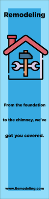 Custom Outdoor Yard Signs Multiple Sizes From the Foundation to the chimney