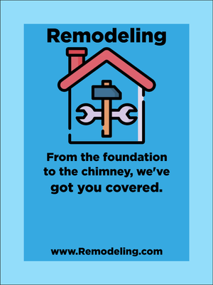 Custom Outdoor Yard Signs Multiple Sizes From the Foundation to the chimney