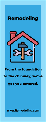 Custom Outdoor Yard Signs Multiple Sizes From the Foundation to the chimney