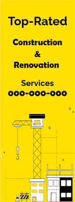 Custom Outdoor Yard Signs Multiple Sizes Top rated Construction and Renovation