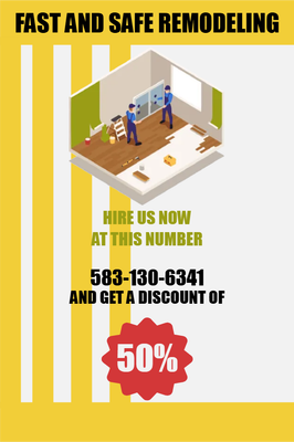 Custom Outdoor Yard Signs Multiple Sizes Fast and Safe Remodeling