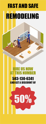 Custom Outdoor Yard Signs Multiple Sizes Fast and Safe Remodeling