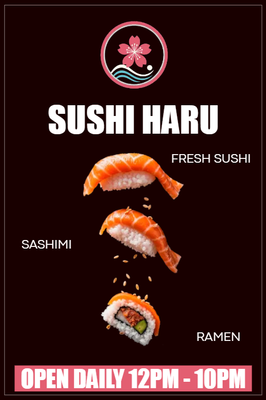 Custom Outdoor Yard Signs Multiple Sizes Sushi