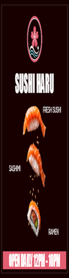 Custom Outdoor Yard Signs Multiple Sizes Sushi