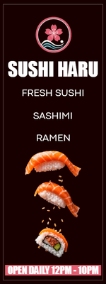 Custom Outdoor Yard Signs Multiple Sizes Sushi