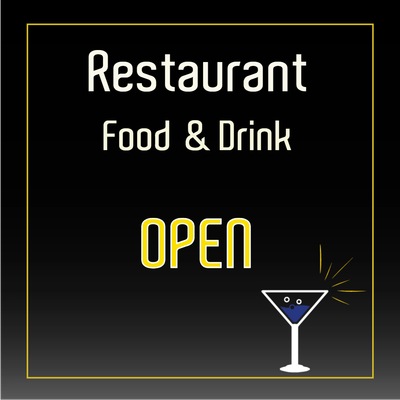 Custom Outdoor Yard Signs Multiple Sizes Restaurant Food and Drink