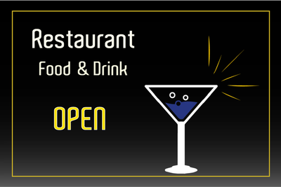 Custom Outdoor Yard Signs Multiple Sizes Restaurant Food and Drink