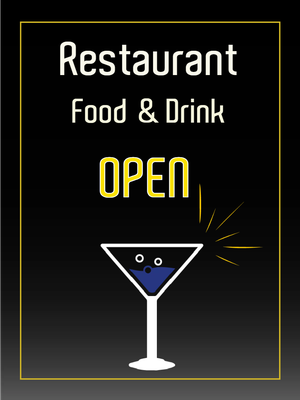 Custom Outdoor Yard Signs Multiple Sizes Restaurant Food and Drink
