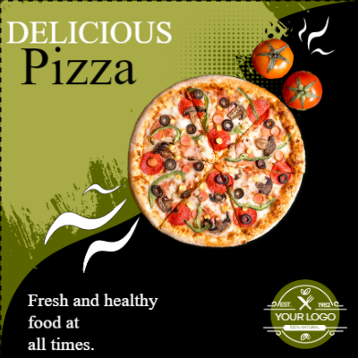 Custom Outdoor Yard Signs Multiple Sizes Delicious Pizza