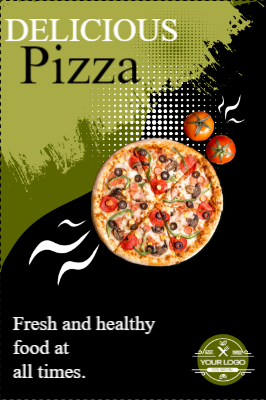 Custom Outdoor Yard Signs Multiple Sizes Delicious Pizza