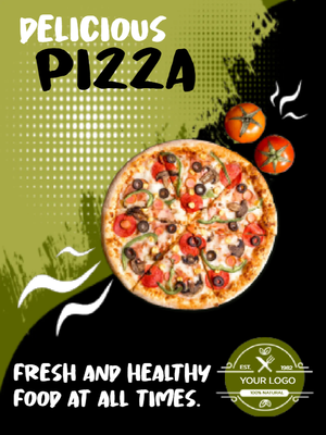 Custom Outdoor Yard Signs Multiple Sizes Delicious Pizza