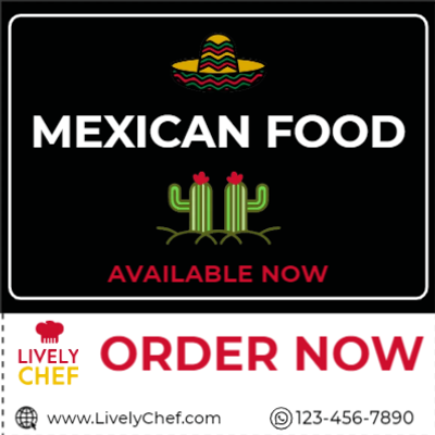 Custom Outdoor Yard Signs Multiple Sizes Mexican Food