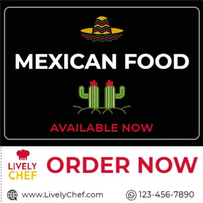 Custom Outdoor Yard Signs Multiple Sizes Mexican Food