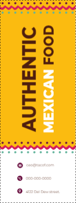 Custom Outdoor Yard Signs Multiple Sizes Authentic Mexican Food