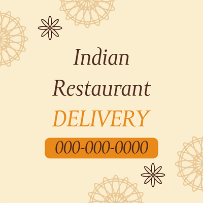 Custom Outdoor Yard Signs Multiple Sizes Indian Restaurant