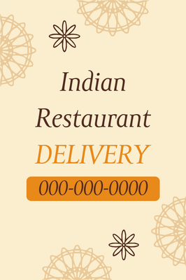 Custom Outdoor Yard Signs Multiple Sizes Indian Restaurant