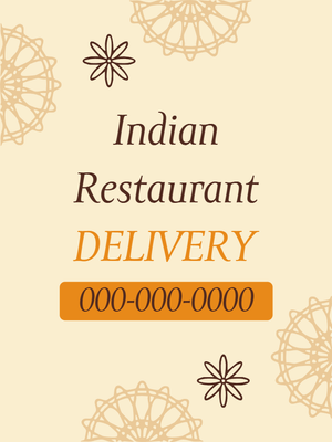 Custom Outdoor Yard Signs Multiple Sizes Indian Restaurant