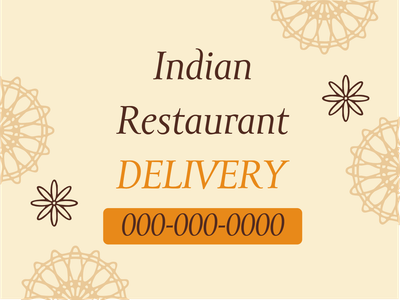 Custom Outdoor Yard Signs Multiple Sizes Indian Restaurant