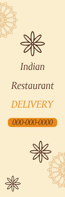 Custom Outdoor Yard Signs Multiple Sizes Indian Restaurant