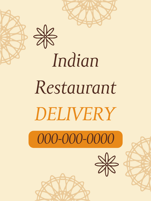 Custom Outdoor Yard Signs Multiple Sizes Indian Restaurant