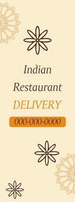 Custom Outdoor Yard Signs Multiple Sizes Indian Restaurant