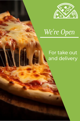 Custom Outdoor Yard Signs Multiple Sizes Take Out and Delivery