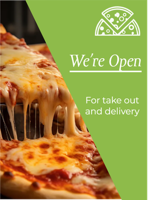 Custom Outdoor Yard Signs Multiple Sizes Take Out and Delivery