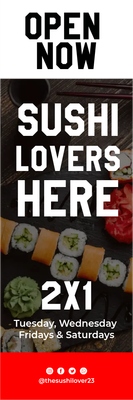 Custom Outdoor Yard Signs Multiple Sizes Best Sushi Lovers