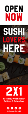 Custom Outdoor Yard Signs Multiple Sizes Best Sushi Lovers