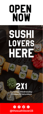 Custom Outdoor Yard Signs Multiple Sizes Best Sushi Lovers