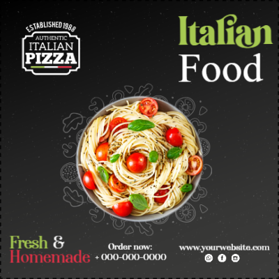 Custom Outdoor Yard Signs Multiple Sizes Italian Food