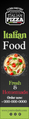 Custom Outdoor Yard Signs Multiple Sizes Italian Food